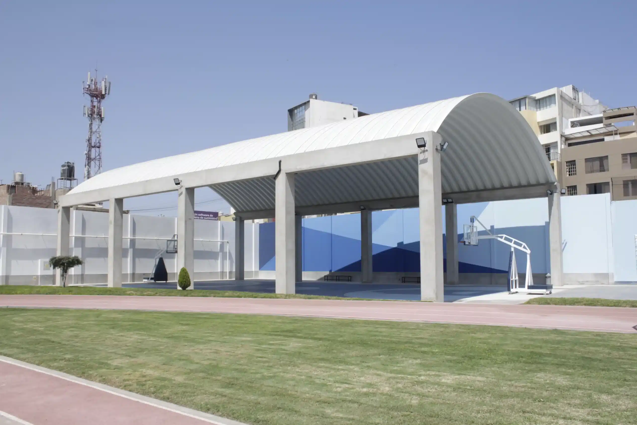 Inauguración campo techado deportivo