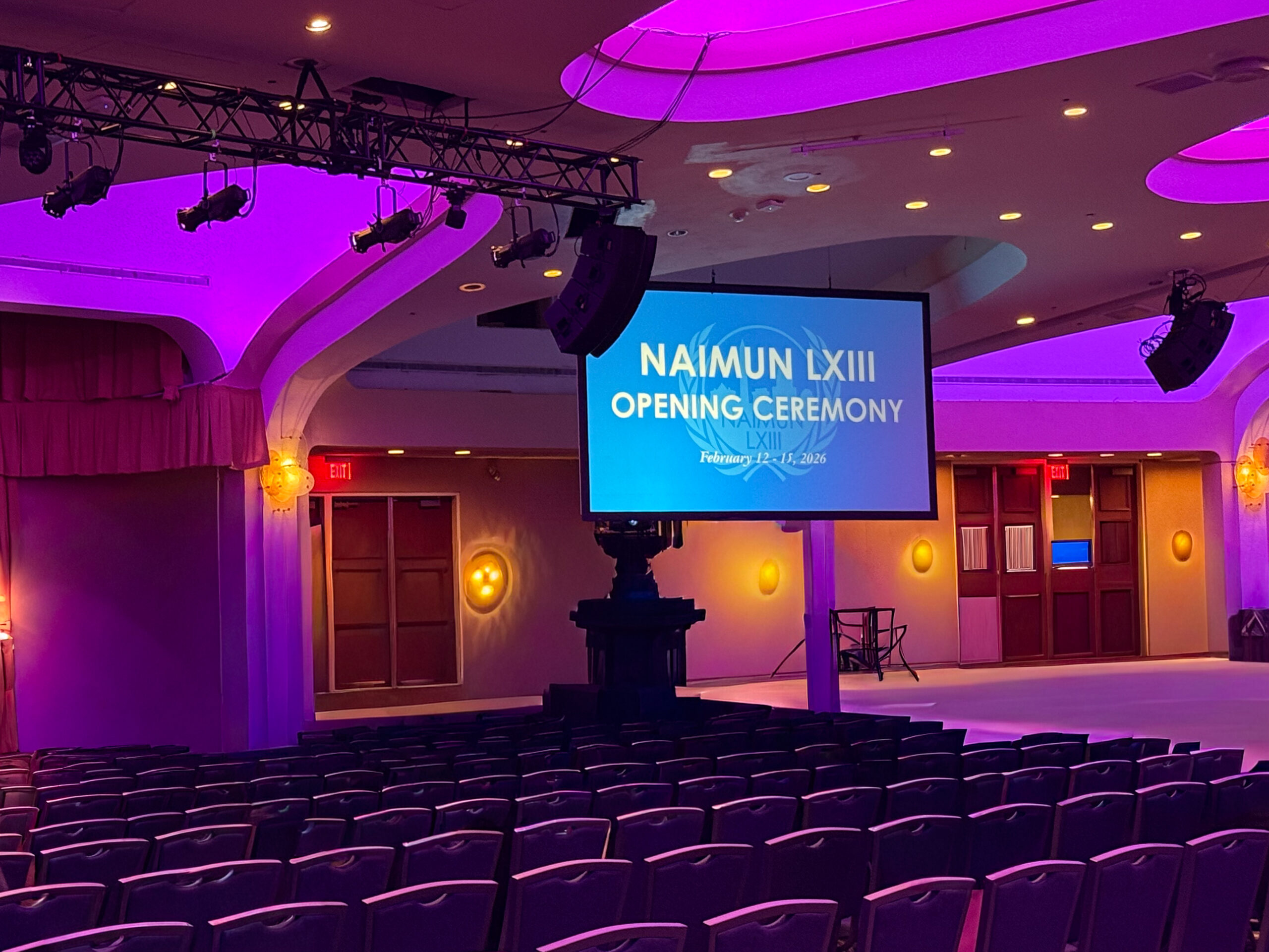Claretiano presente NAIMUN LXIII